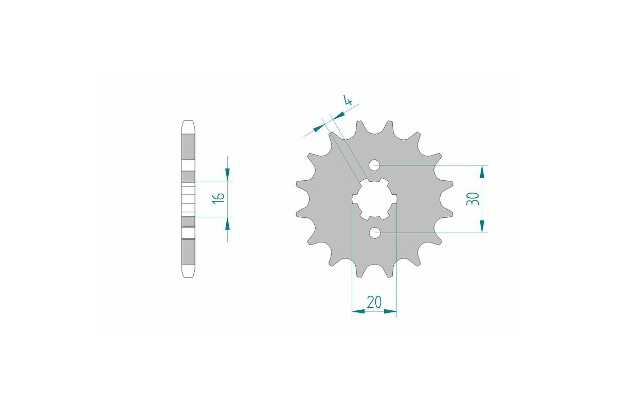 Pignon AFAM acier standard 24200 - 428