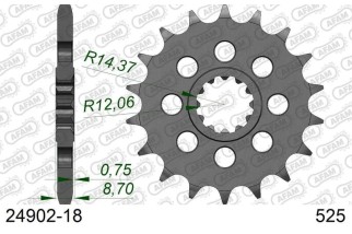 Pignon AFAM acier standard 24902 - 525