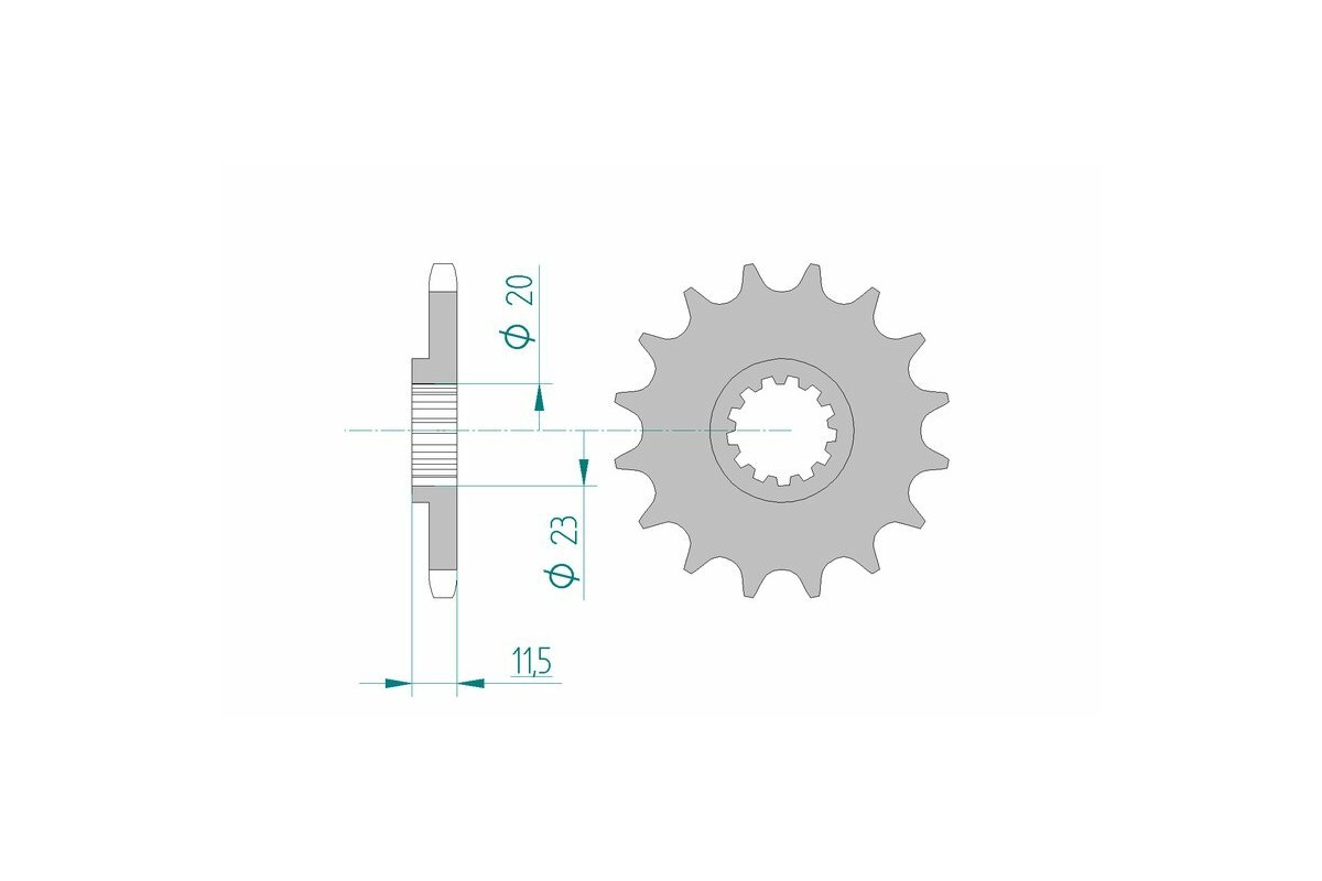 Pignon AFAM acier standard 22201 - 428