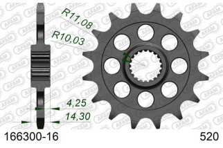 Pignon AFAM acier standard 166300 - 520