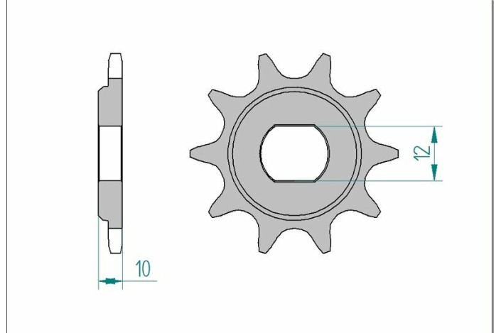Pignon AFAM acier standard 94122 - 415