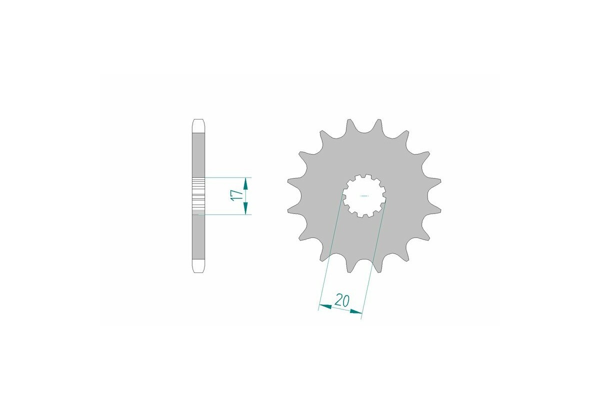 Pignon AFAM acier standard 94118 - 428