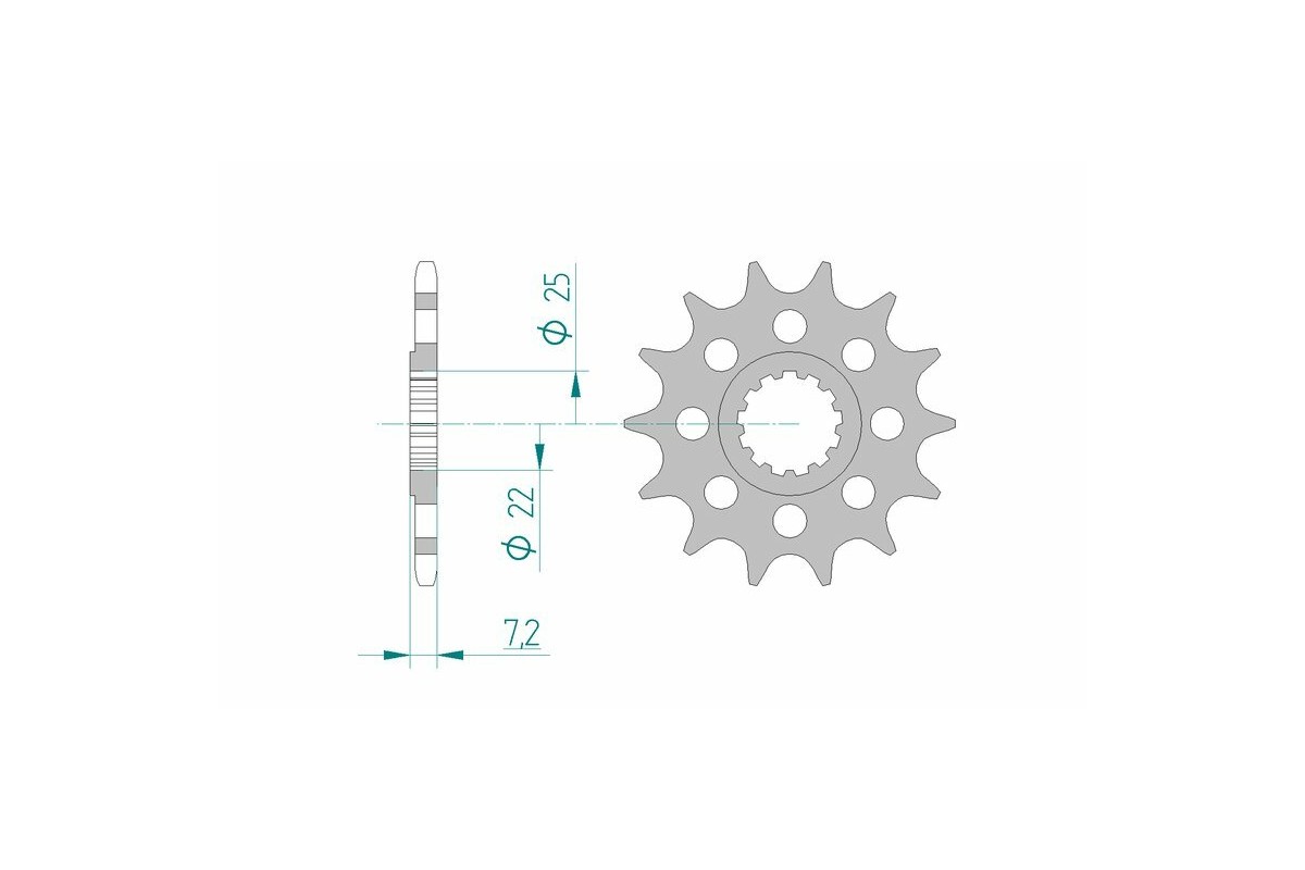 Pignon AFAM acier standard 28404 - 520