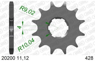 Pignon AFAM acier standard 20200 - 428