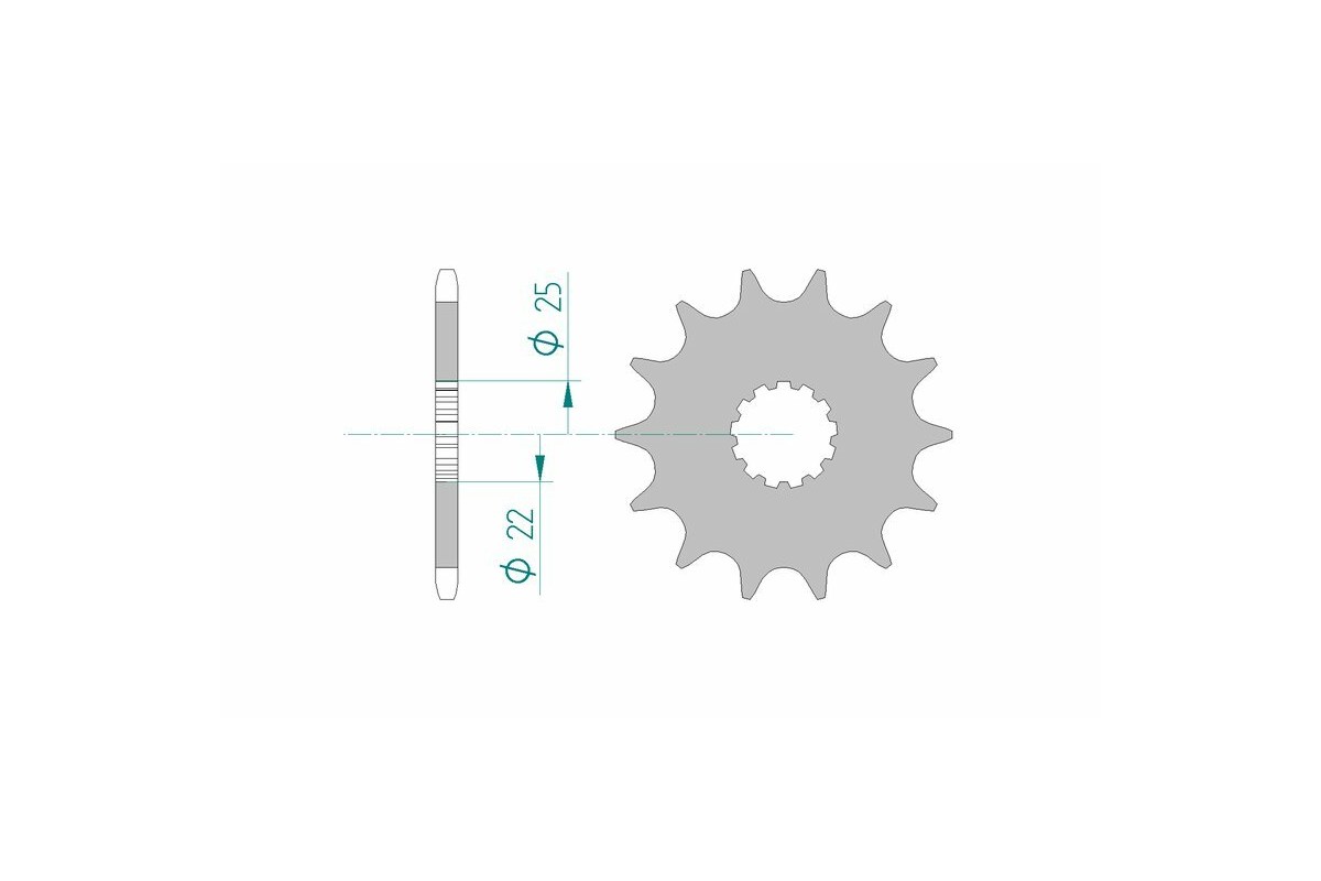 Pignon AFAM acier standard 27500 - 520