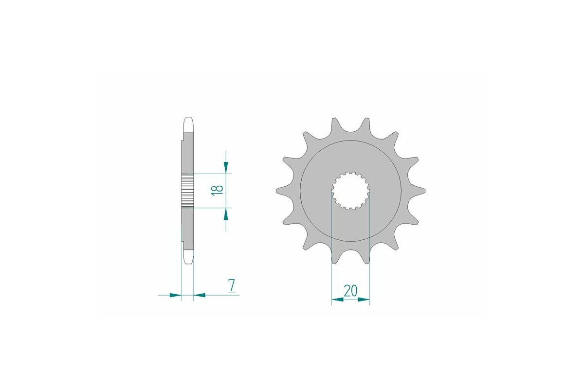 Pignon AFAM acier standard 22202 - 520