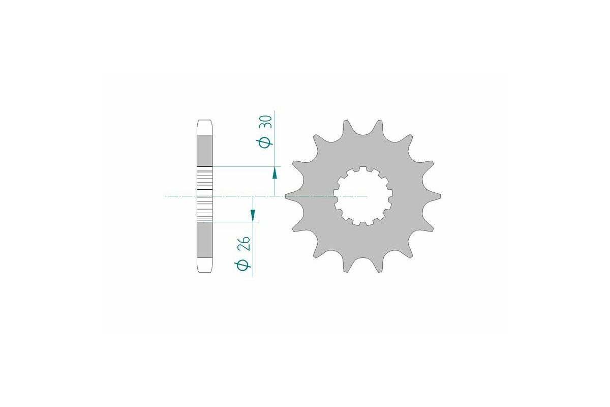 Pignon AFAM acier standard 88800 - 530