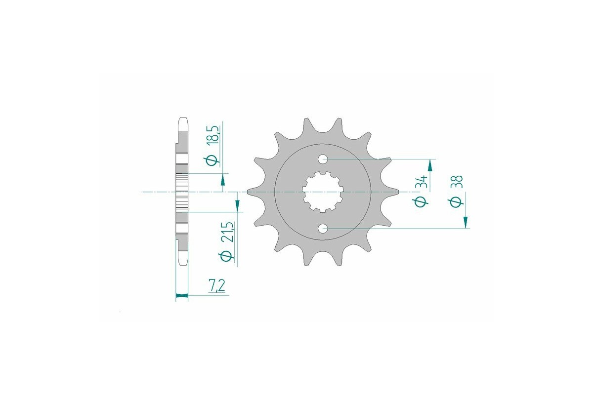 Pignon AFAM acier standard 20320 - 520