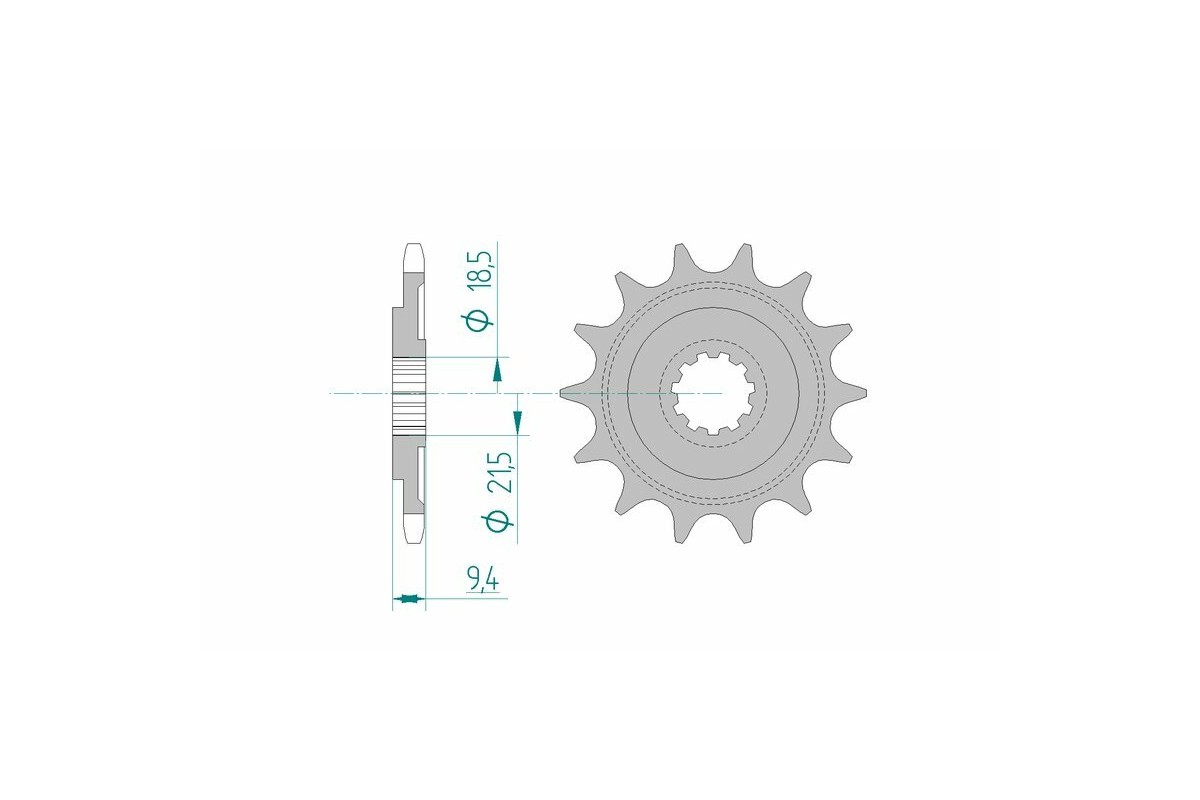 Pignon AFAM acier standard 20310 - 520