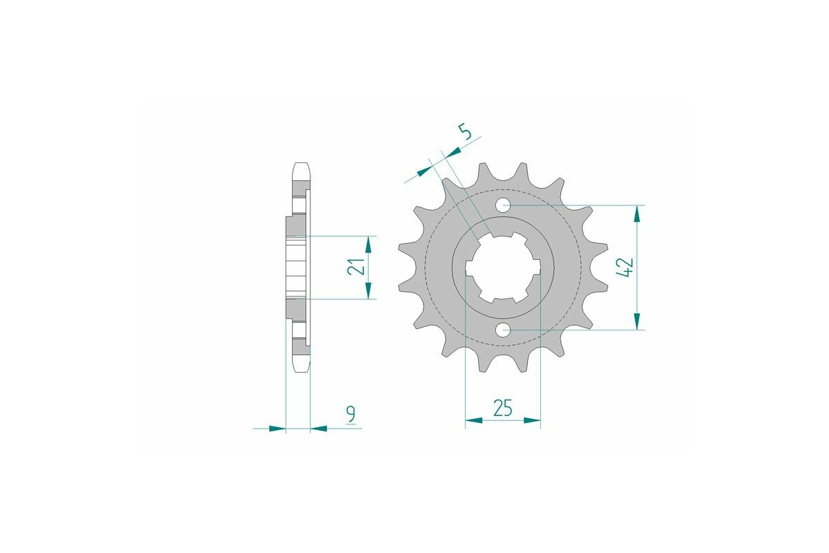 Pignon AFAM acier standard 21304 - 428