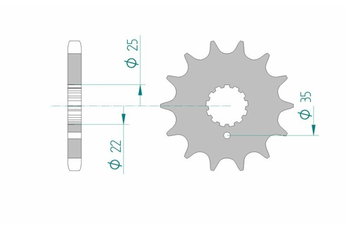 Pignon AFAM acier standard 33600 - 630