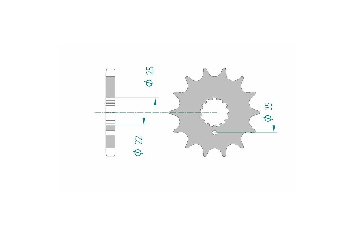 Pignon AFAM acier standard 33600 - 630