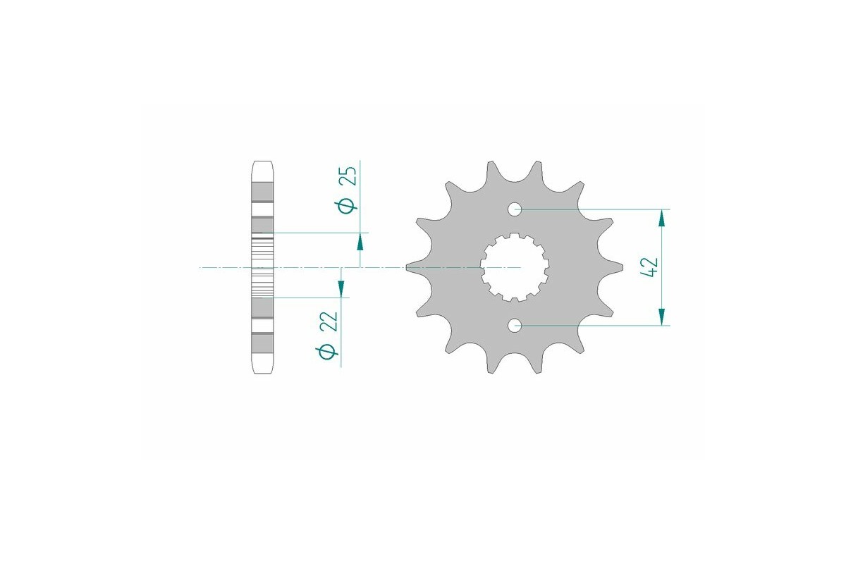 Pignon AFAM acier standard 24500 - 530