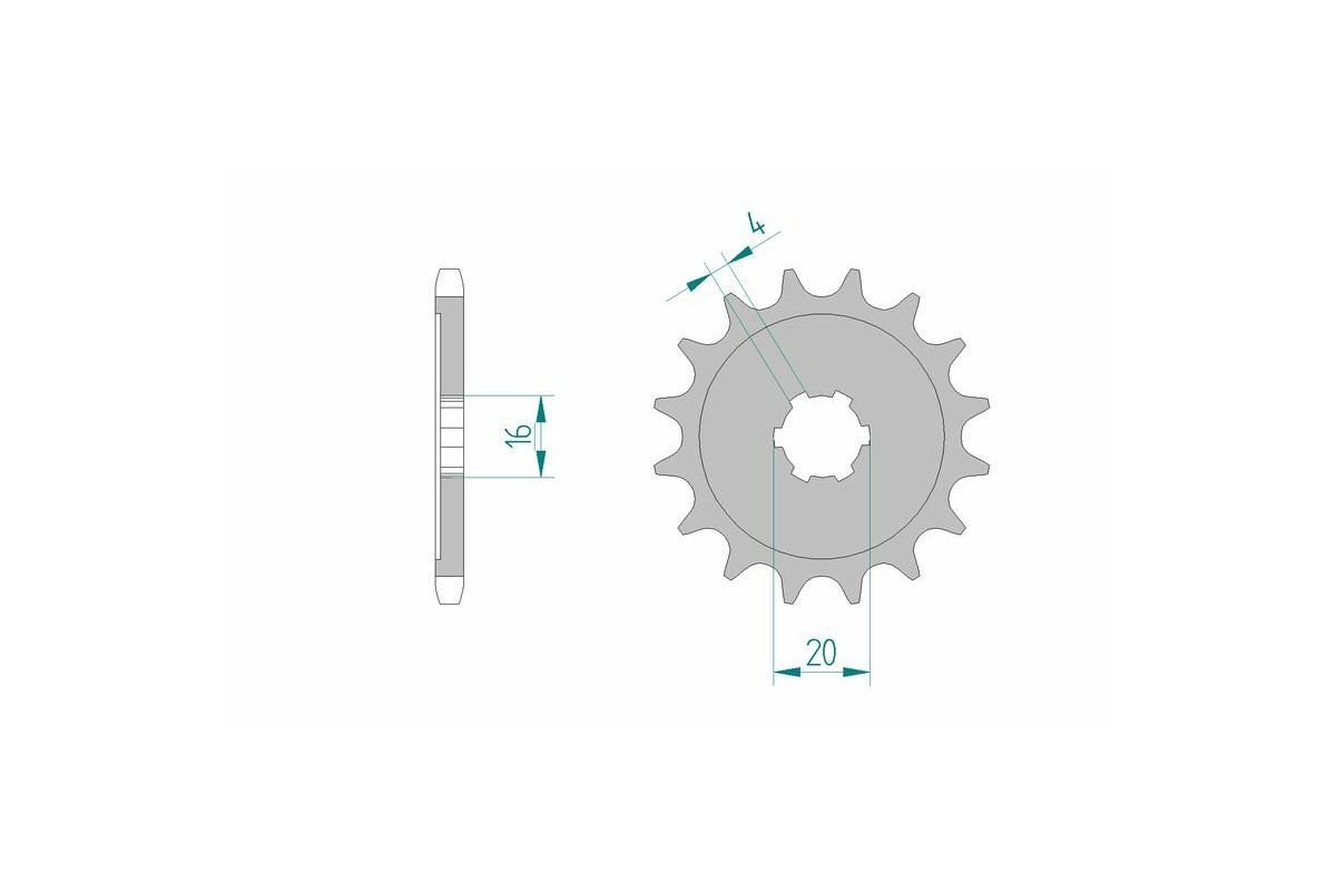 Pignon AFAM acier standard 24100 - 428