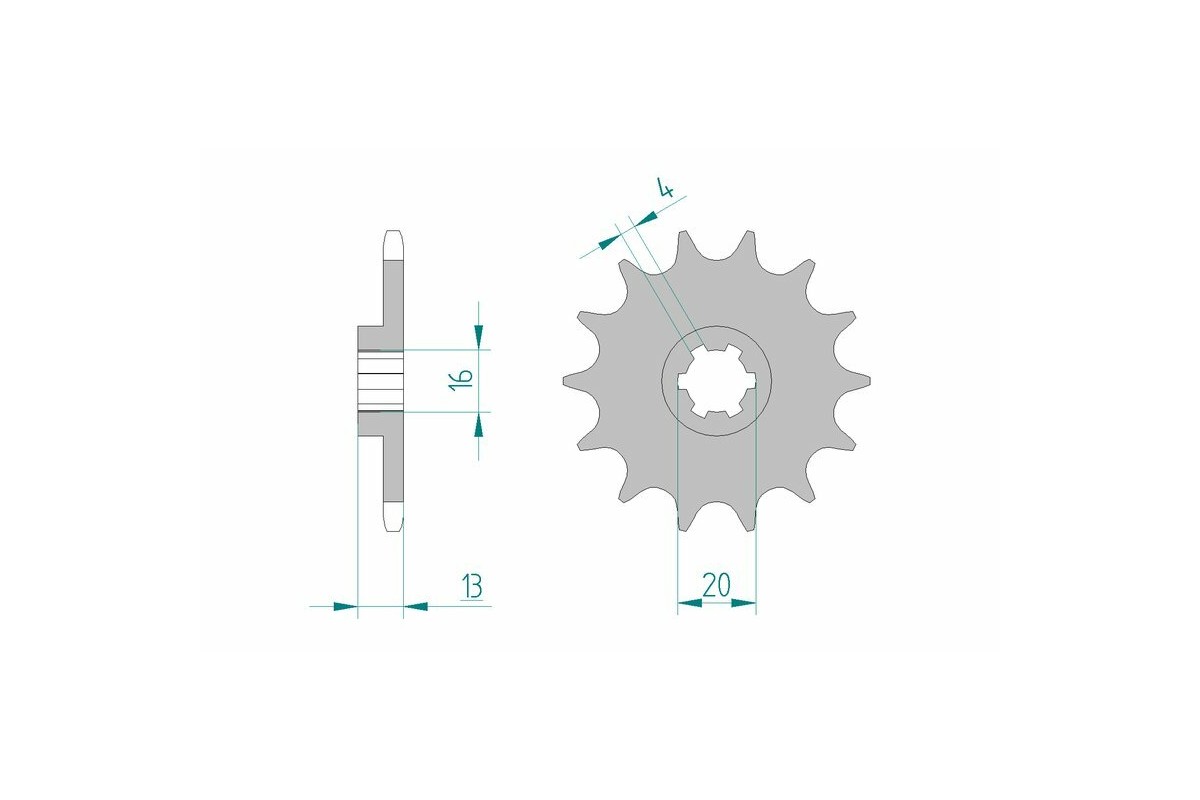 Pignon AFAM acier standard 94214 - 520