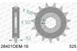 Pignon AFAM acier anti-buit 28401 - 525