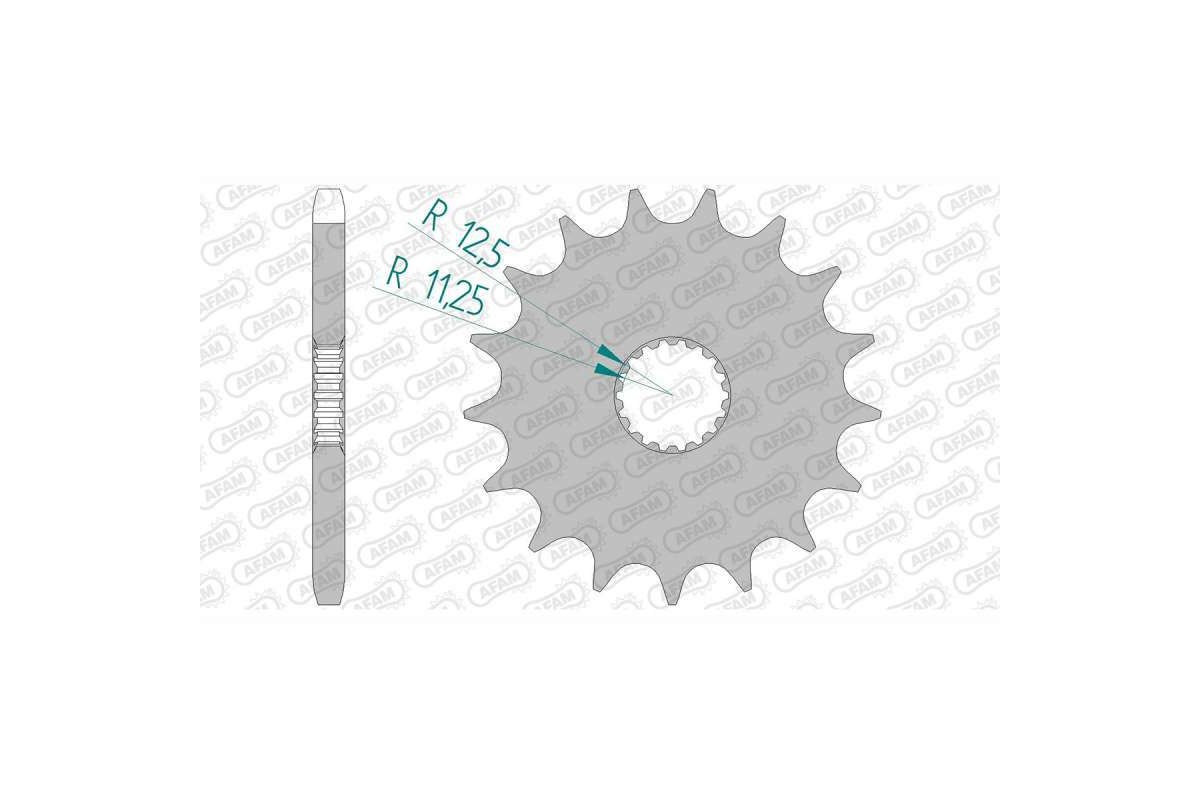 Pignon AFAM acier standard 88900 - 525