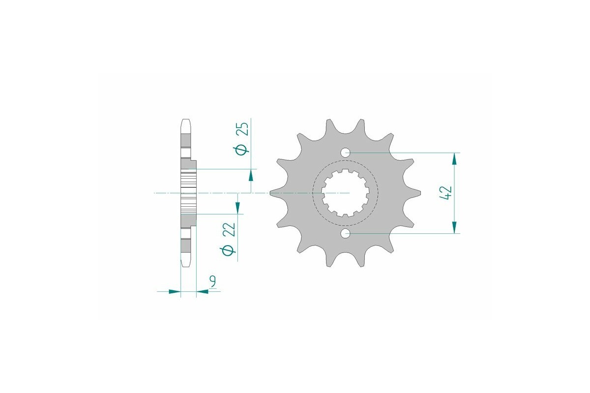 Pignon AFAM acier standard 24502 - 520