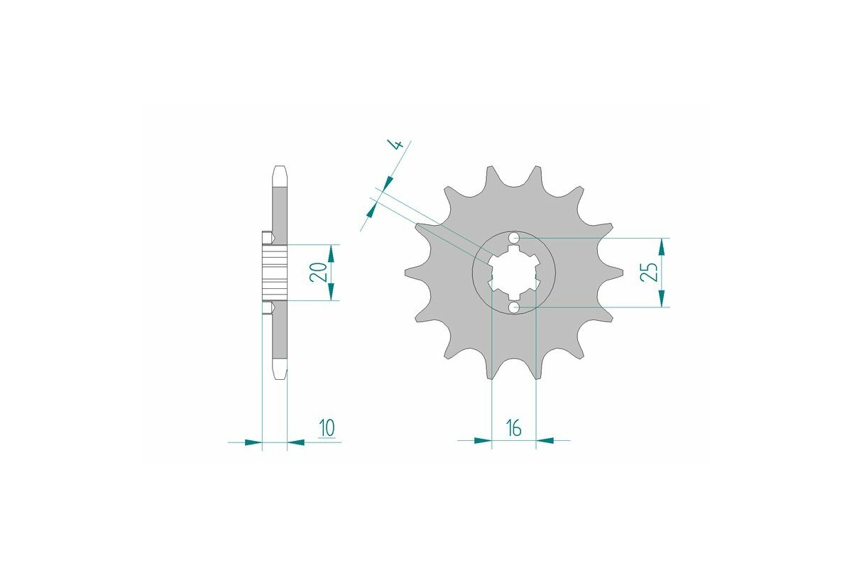 Pignon AFAM acier standard 64200 - 520
