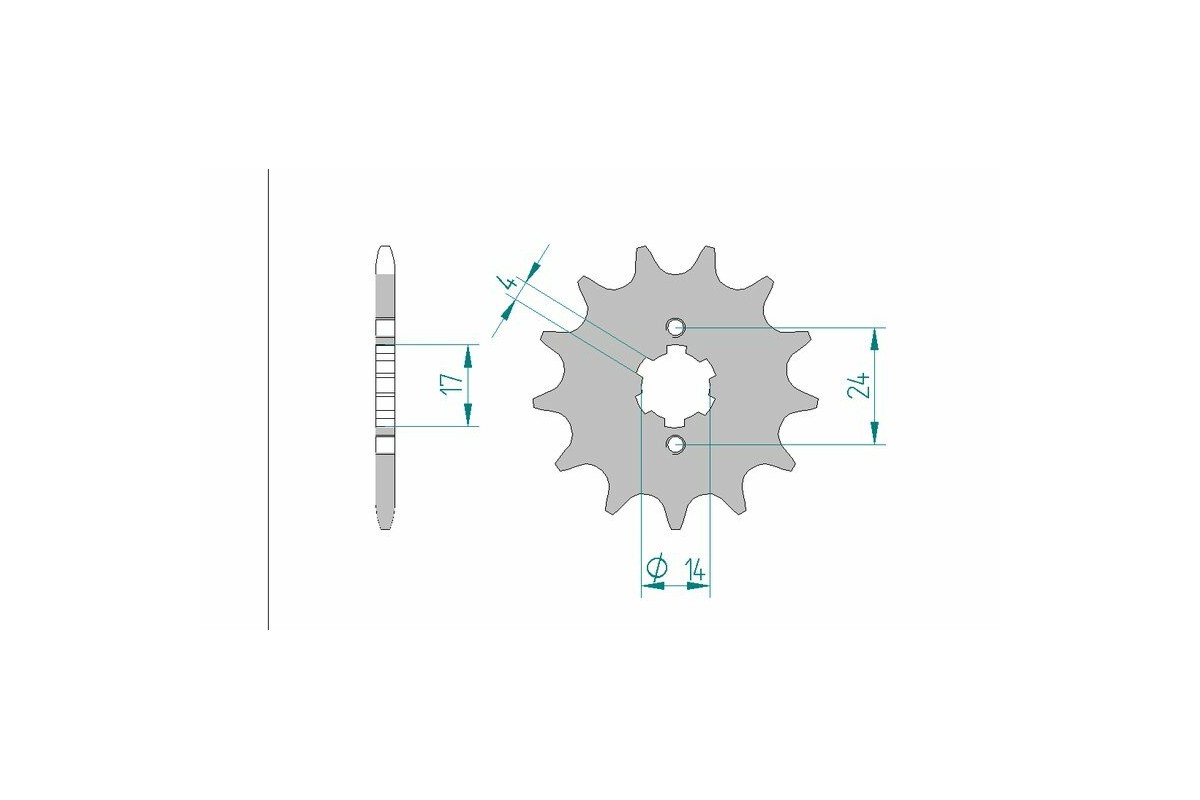 Pignon AFAM acier standard 49102 - 420