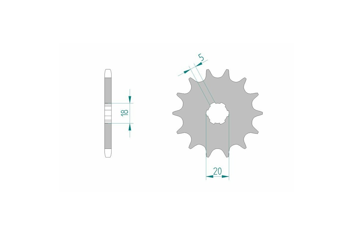 Pignon AFAM acier standard 94305 - 520