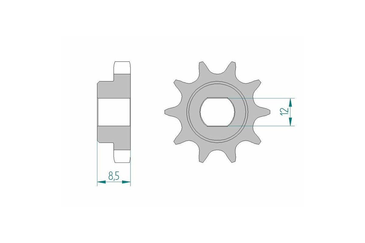 Pignon AFAM acier standard 94124 - 415