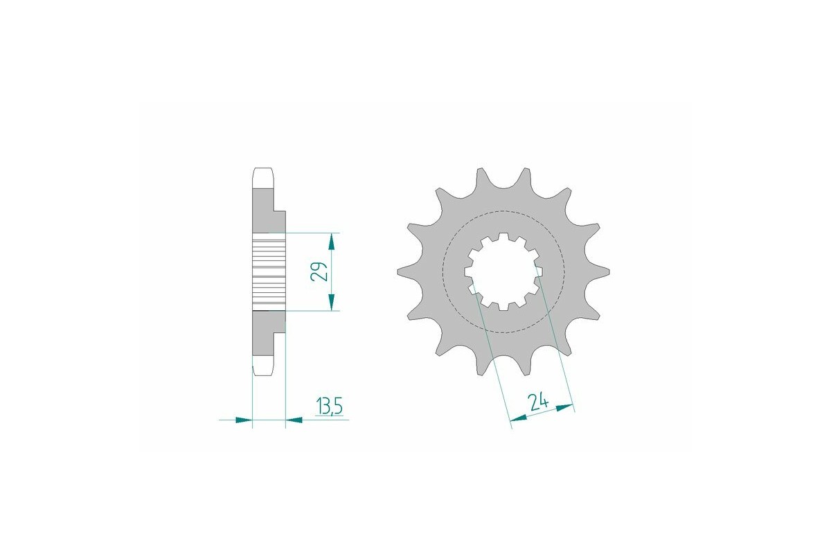 Pignon AFAM acier standard 24900 - 530