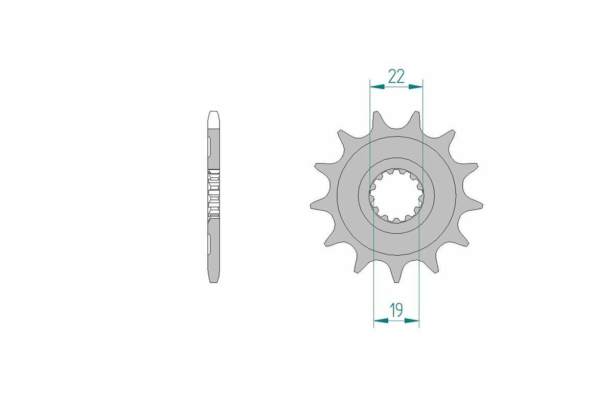 Pignon AFAM acier standard 64305 - 520