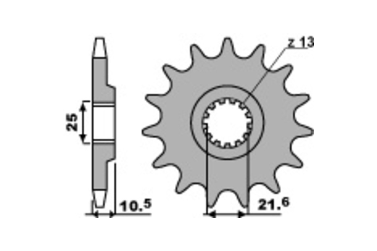 Pignon PBR acier standard 2061 - 520