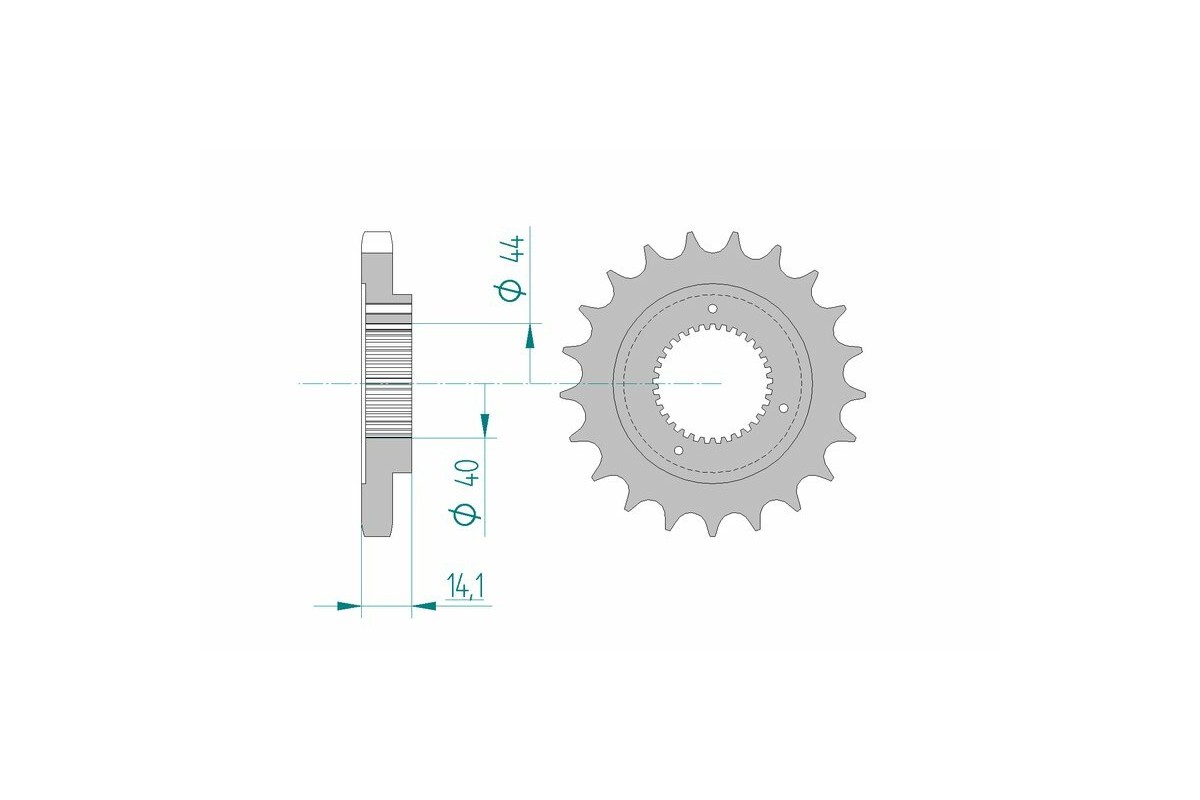 Pignon AFAM acier standard 94602 - 530