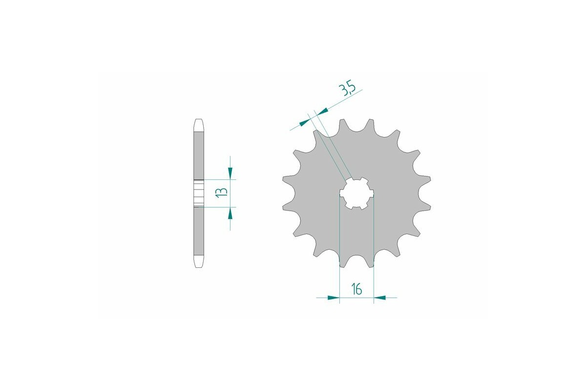 Pignon AFAM acier standard 27100 - 420