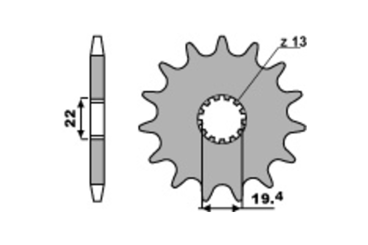 Pignon PBR acier standard 4103 - 520