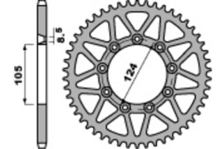 Couronne PBR acier C45 standard 3505 - 520