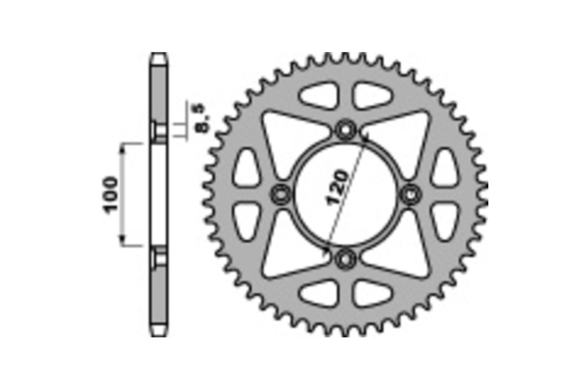 Couronne PBR acier standard 4478 - 428