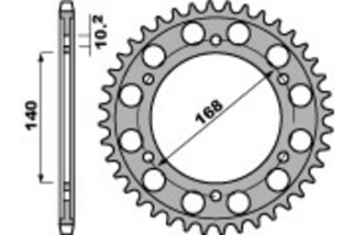 Couronne PBR acier C45 standard 4613 - 525