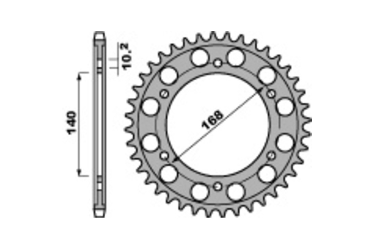 Couronne PBR acier C45 standard 4613 - 525