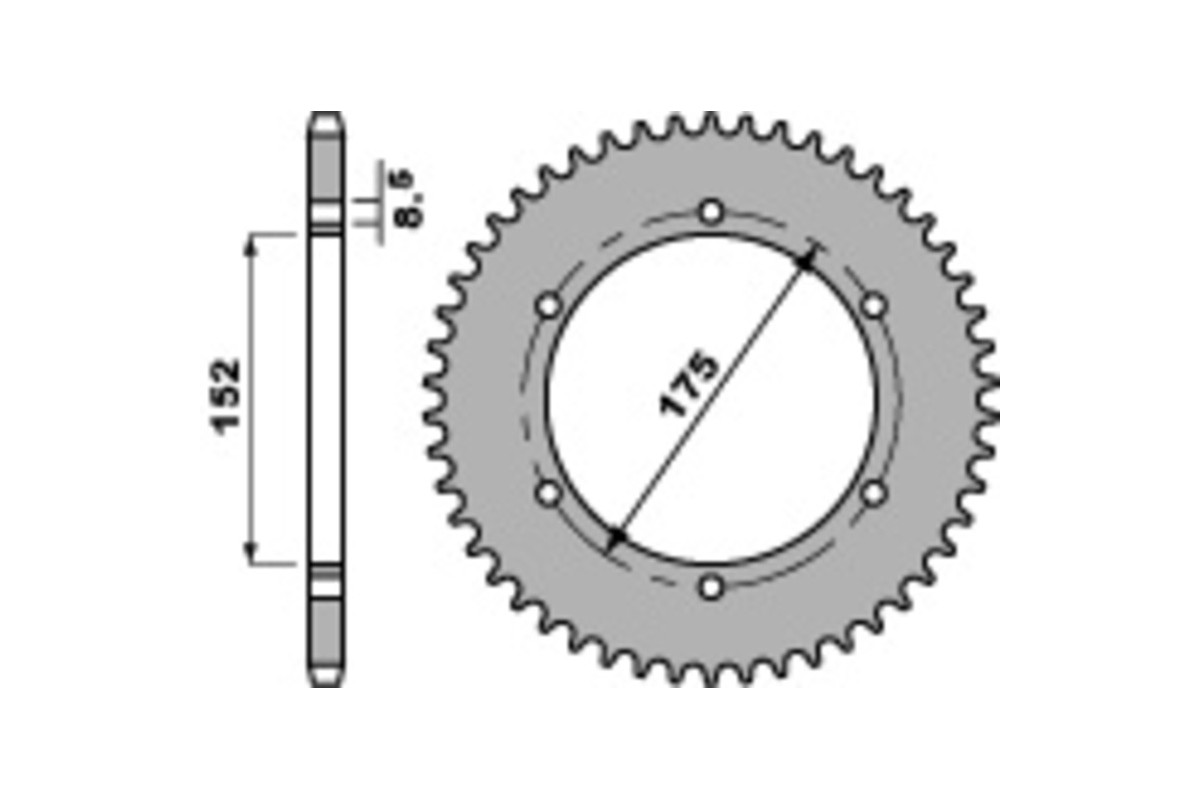Couronne PBR acier C45 standard 844 - 428