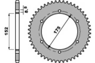 Couronne PBR acier C45 standard 844 - 428