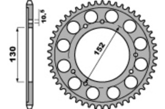 Couronne PBR acier C45 standard 713 - 530