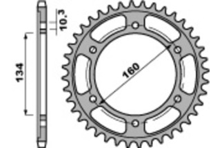 Couronne PBR acier C45 standard 4405 - 525