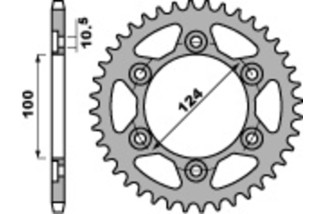 Couronne PBR acier C45 standard 4366 - 525