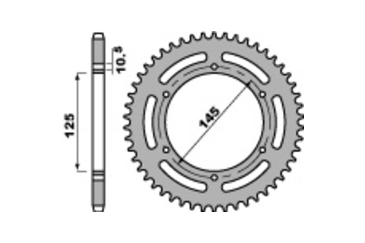 Couronne PBR acier C45 standard 866 - 520