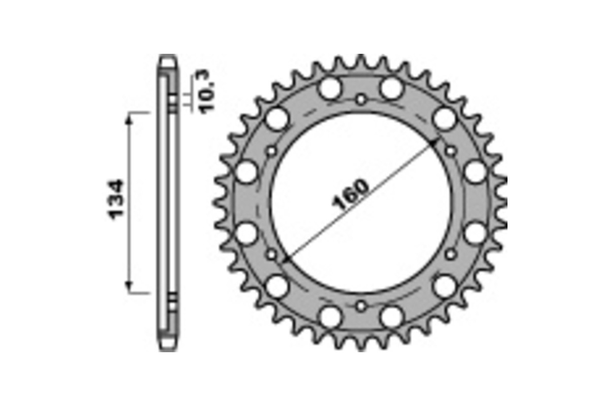 Couronne PBR acier C45 standard 4399 - 530
