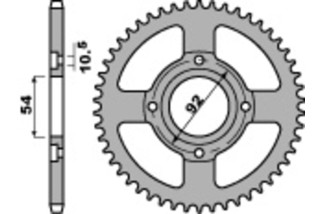 Couronne PBR acier C45 standard 835 - 428