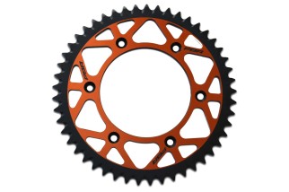 Couronne PBR Twin Color aluminium ultra-light anti-boue anodisé dur 4649 - 520