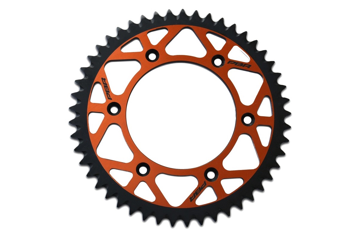 Couronne PBR Twin Color aluminium ultra-light anti-boue anodisé dur 4649 - 520