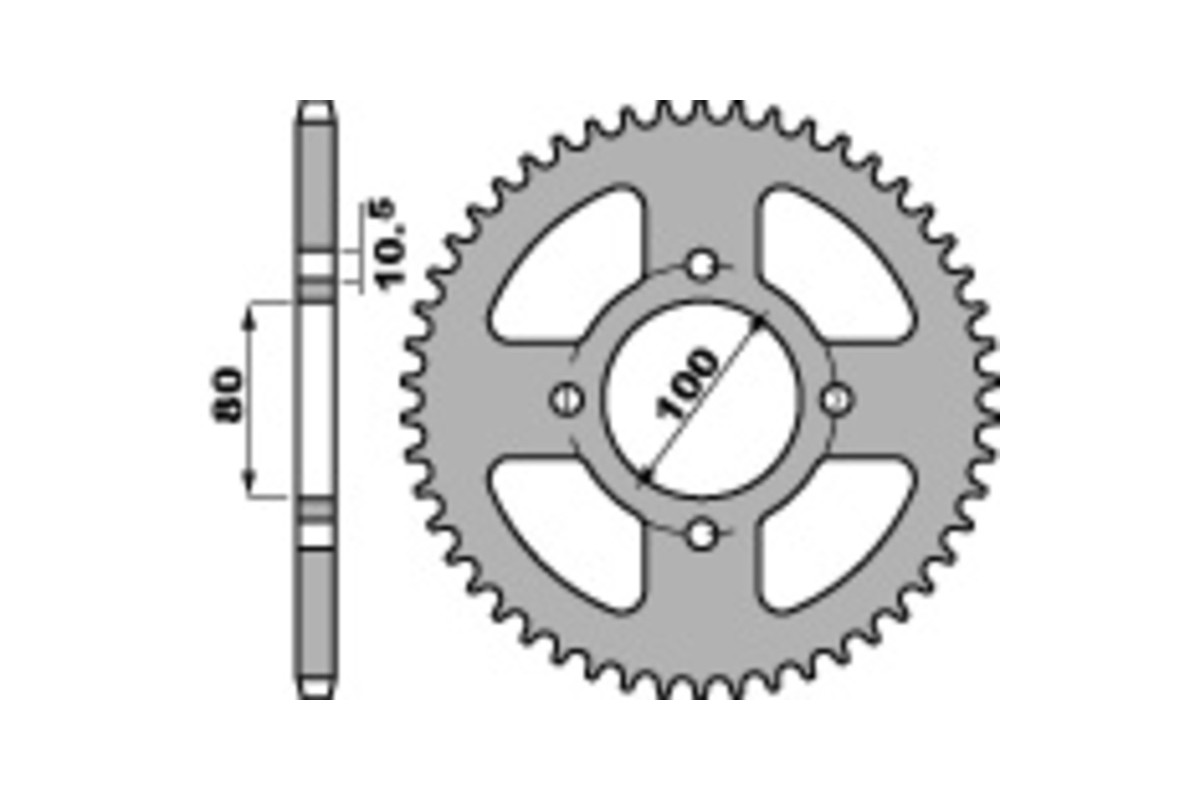 Couronne PBR acier standard 4533 - 428