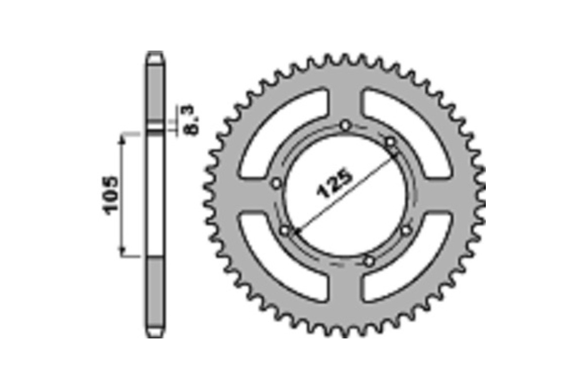 Couronne PBR aluminium Ultra-Light 4413 - 428