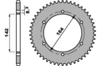 Couronne PBR acier C45 standard 4525 - 428