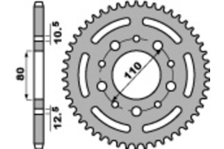 Couronne PBR acier C45 standard 4350 - 525